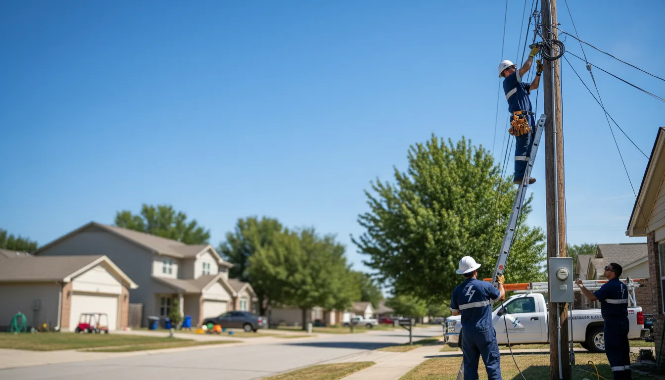 Residential electrician providing installation services in Cowley, WY